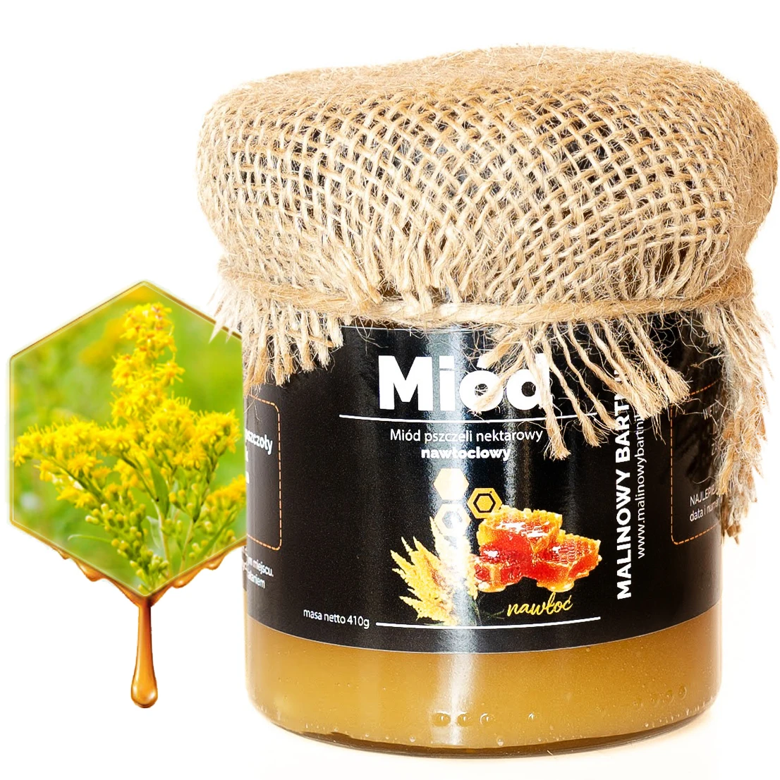 MIÓD Nawłociowy Nawłoć 410g Nektarowy Polskie Pasieki 2024