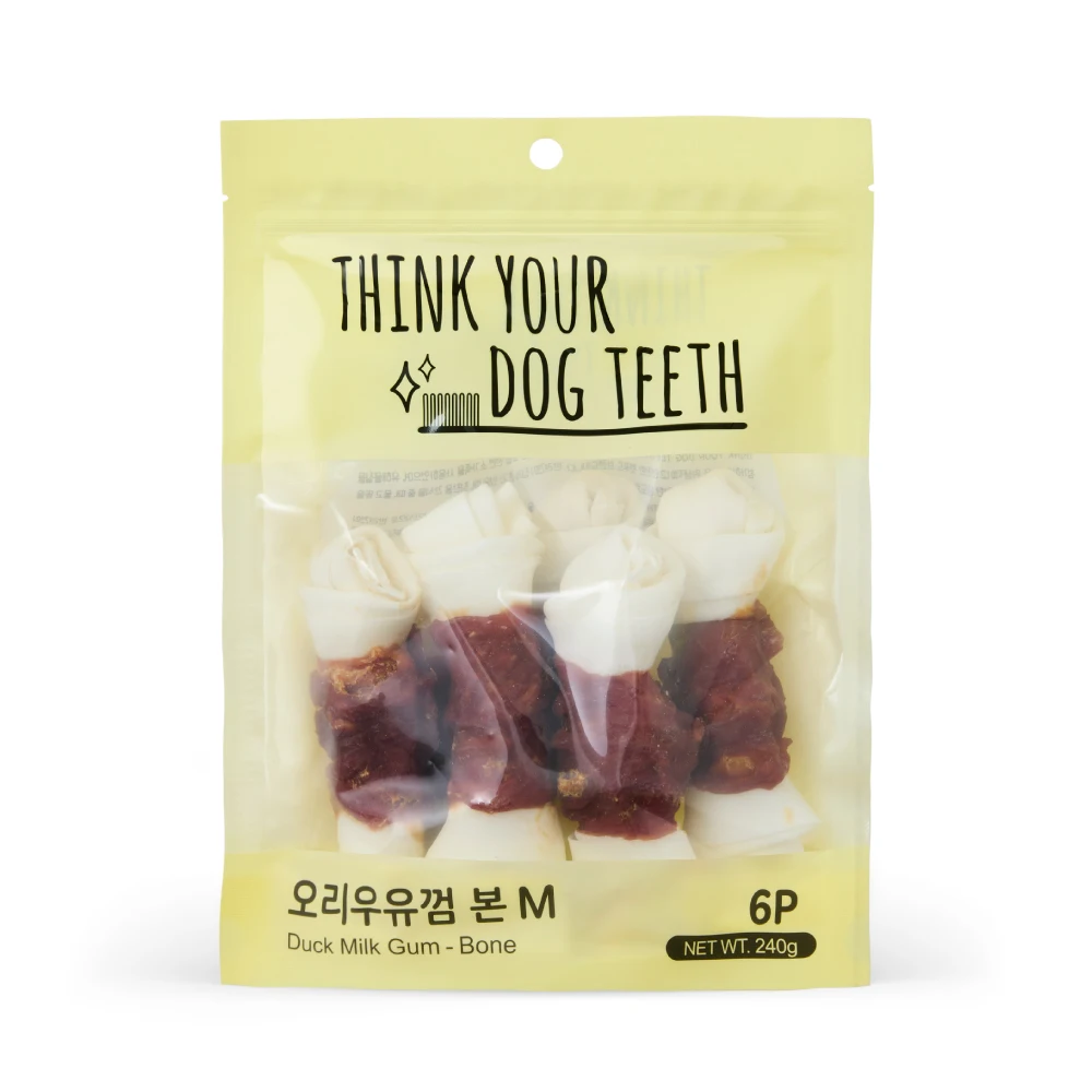 Think Orridingo milk gum out of 6P dog snack dingo original dental cariage removal gum, dog snack, dingo gum