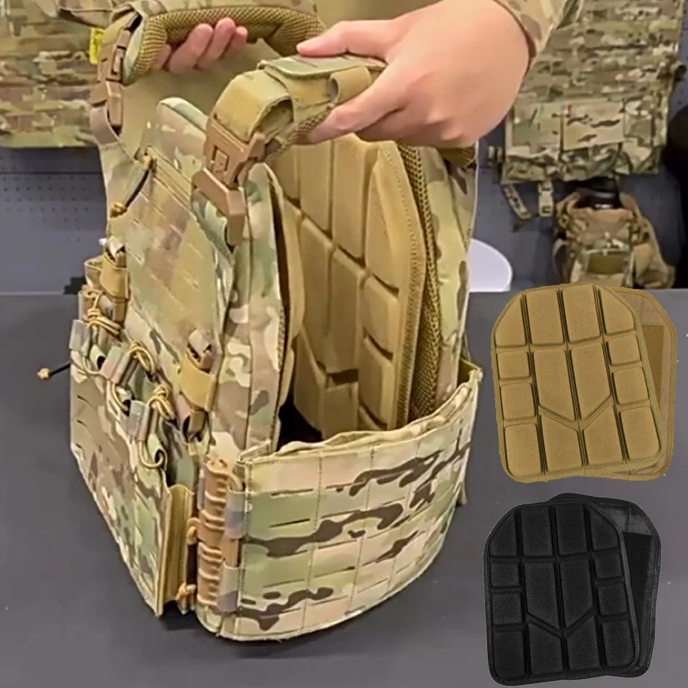 

2Pcs Vest EVA Cushion Pad Heat Ventilation Dissipation, Vest Board Pad Shockproof Vest Lining Pad for Outdoor Hunting Gear