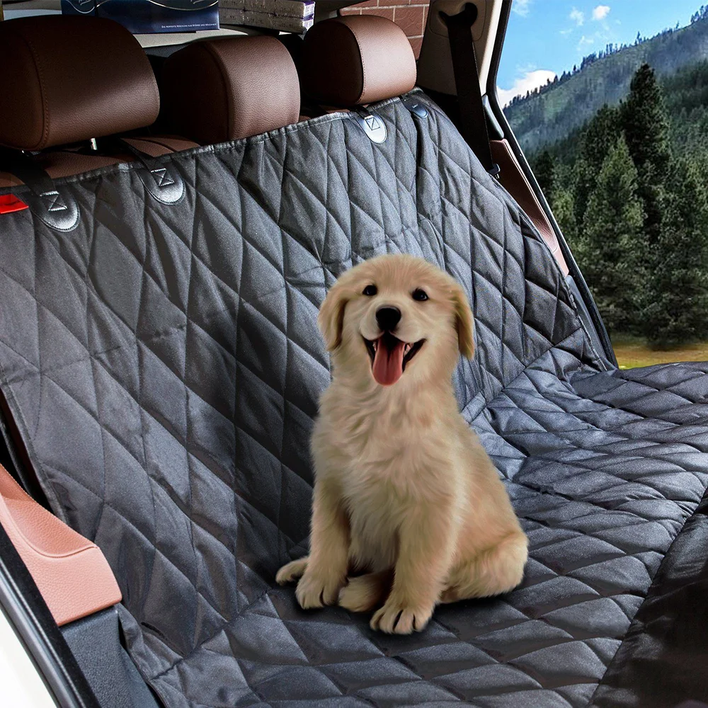 

Dog Car Seat Cover for Back Seat Waterproof Durable Scratchproof Pet Hammock Pet Seat Cover Protector for Cars Trucks SUVs