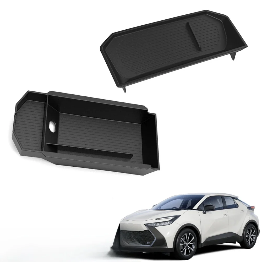 Silikonowa taca na podłokietnik ABS do Toyoty CHR C-HR 2024 2025+ Akcesoria samochodowe — zdjęcie 2