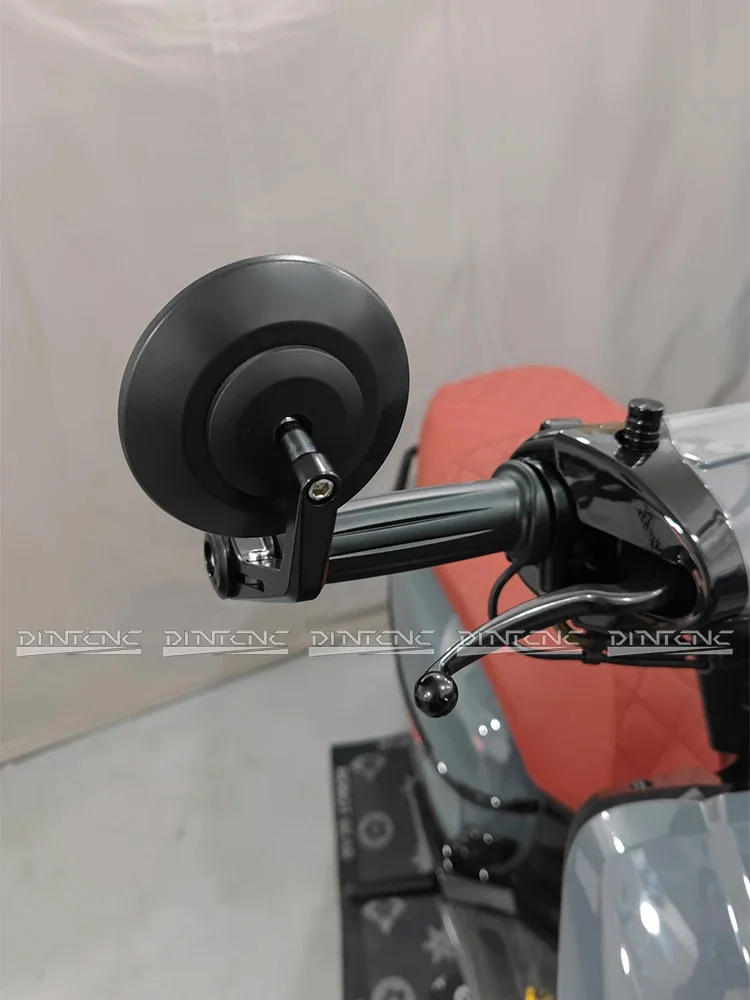 Motorrad Zubehör Fahrrad Straßenbahn Geländewagen All-Terrain Universal Lenker Ende Rückspiegel 95 MM Glas Seite Spiegel – Detail 12