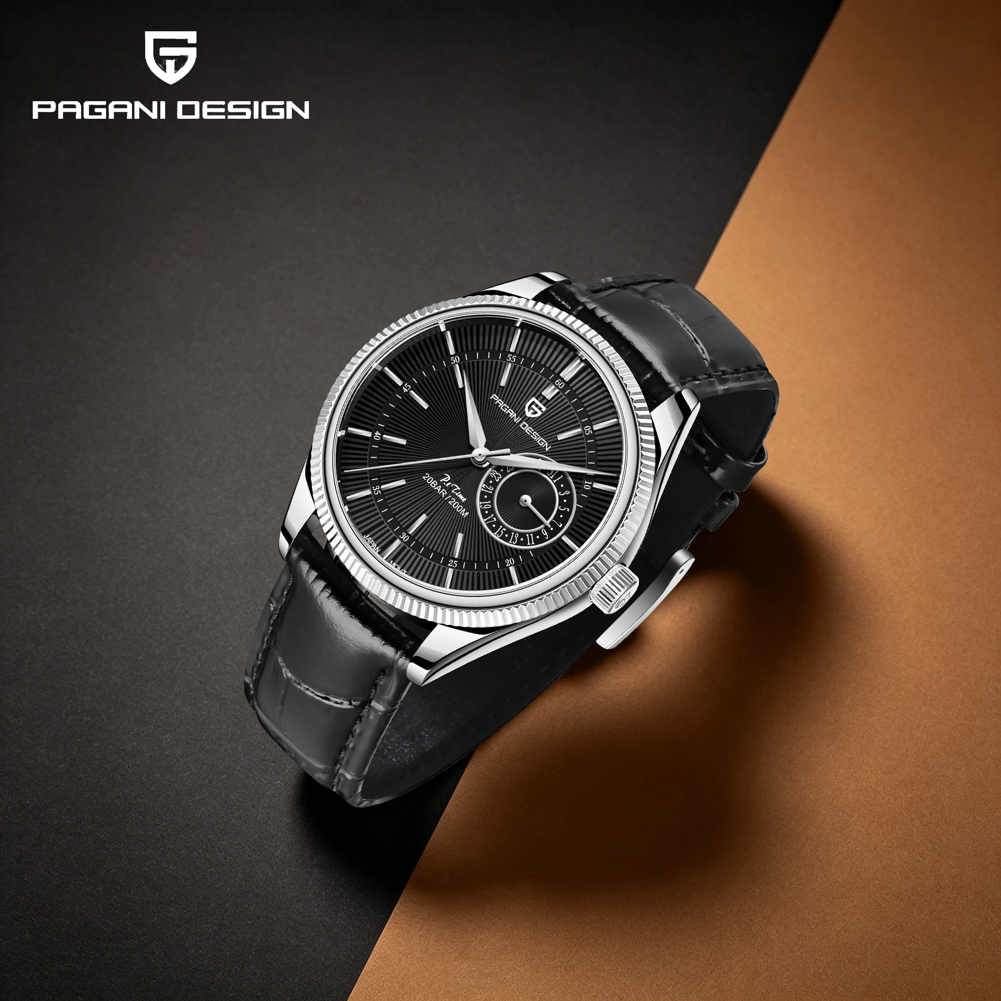 2026 PAGANI DESIGN Fashion High-End Men's Quartz Watch 40MM Leather Strap Sapphire Waterproof Watches For Office & Daily Commute