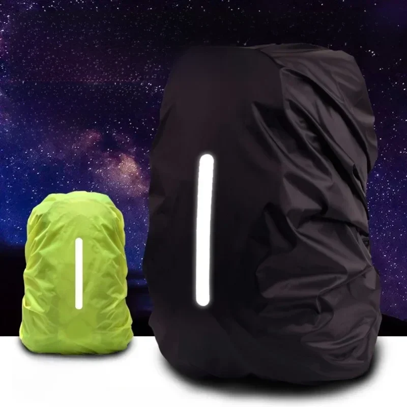 AliExpress Reflective Waterproof Backpack Rain Cover Outdoor Sport Night Cycling Safety Light Rain Cover Case