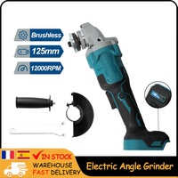 125MM Brushless Electric Angle Grinder Variable 3 Speed Grinder Cutting Machine Woodworking Power Tools For Makita 18v Battery
