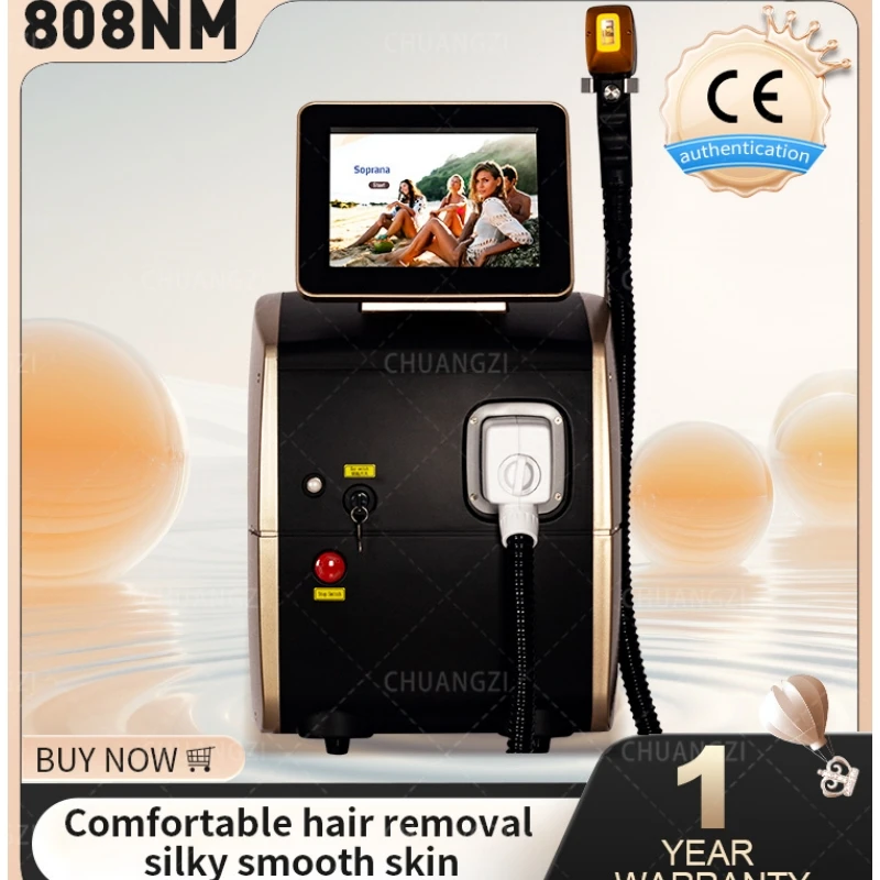 

808nm755nm1064nm 3 Wavelength Highest Intensity Diode Laser Permanent Hair Removal Cooling Painless Laser Hair Removal Machine