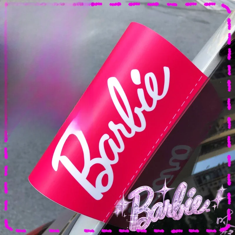 Barbie Auto wasch etikett kawaii trend ige Film dekoration Auto aufkleber wasserdicht y2k Stil Mode