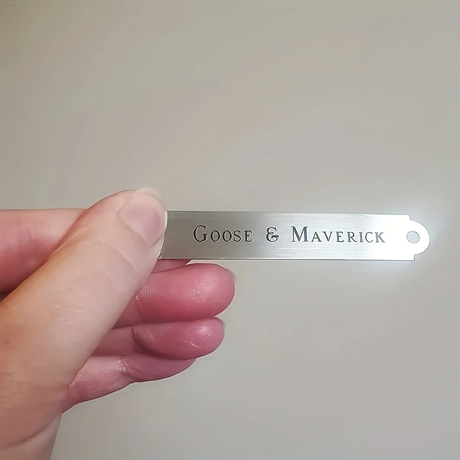 Customized Stainless Steel Laser-Engraved Nameplate |   Personalized Saddle/Horse Tack Name Tag |   Laser-Engraved Cycling Gear Accessories |   Unique Equestrian Gifts