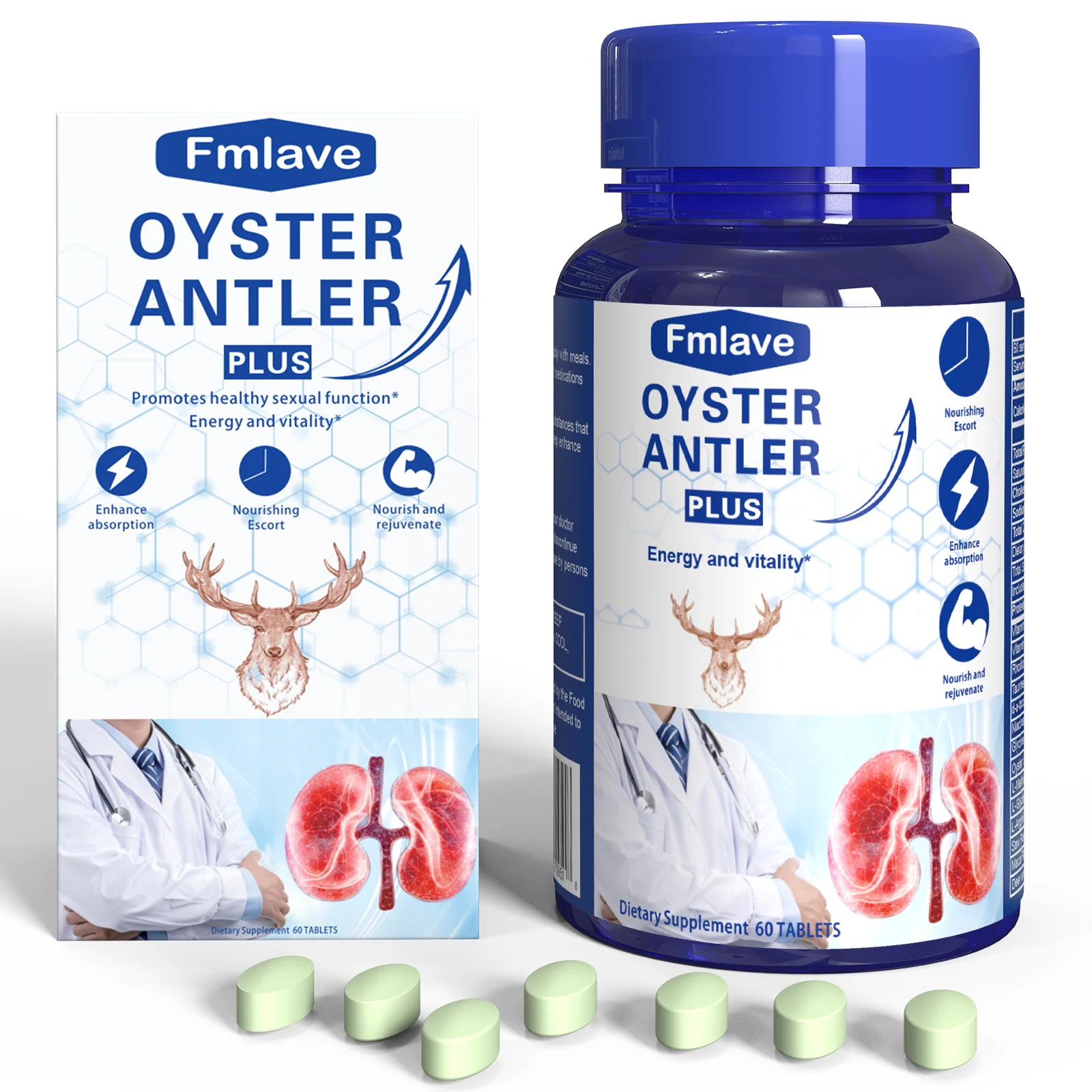 Fmlave Plus Oyster Extract - Energy & Immune Boost, 60 Capsules