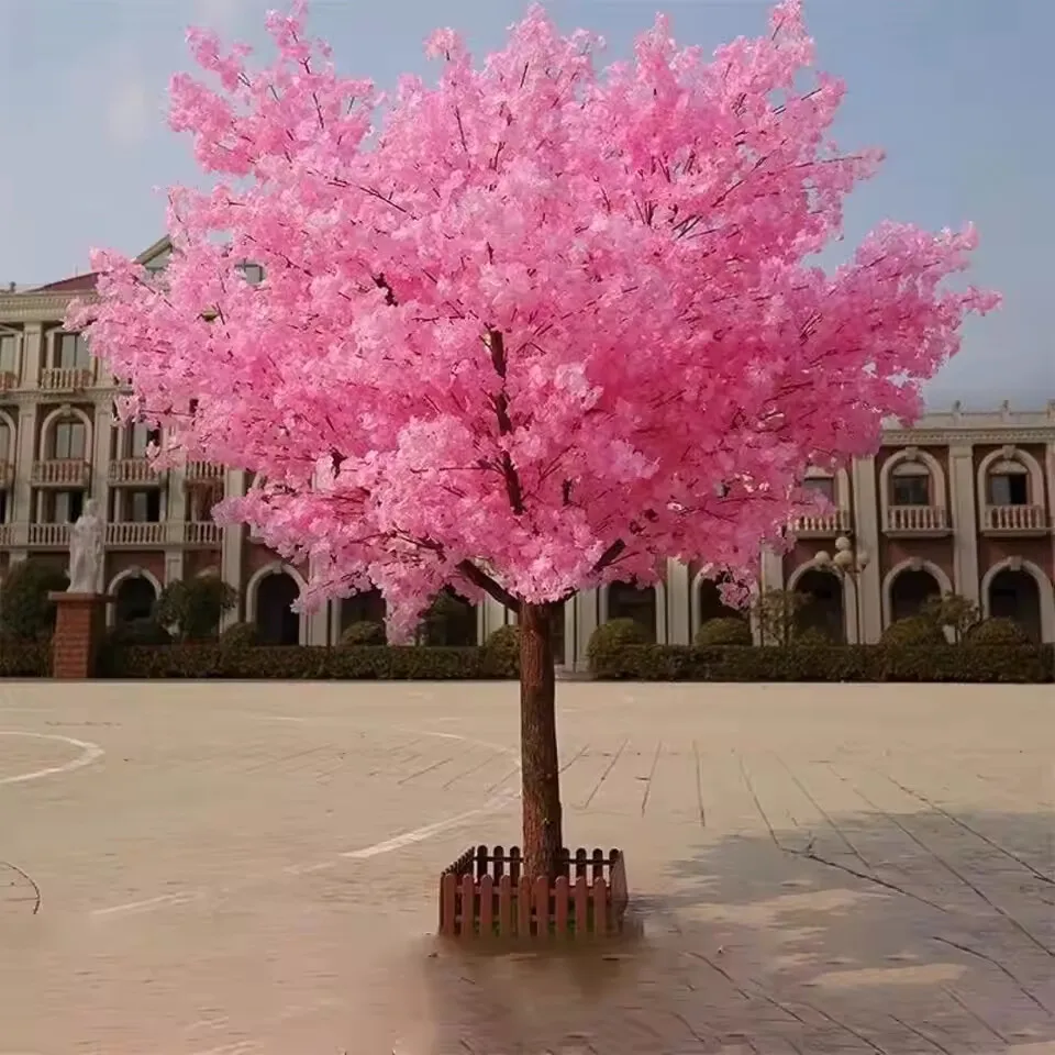 

Artificial Tree: Handmade Peach Blossom Tree, 5ft Tall Fake Cherry Blossom Tree for Party, Wedding, Christmas Home Decoration