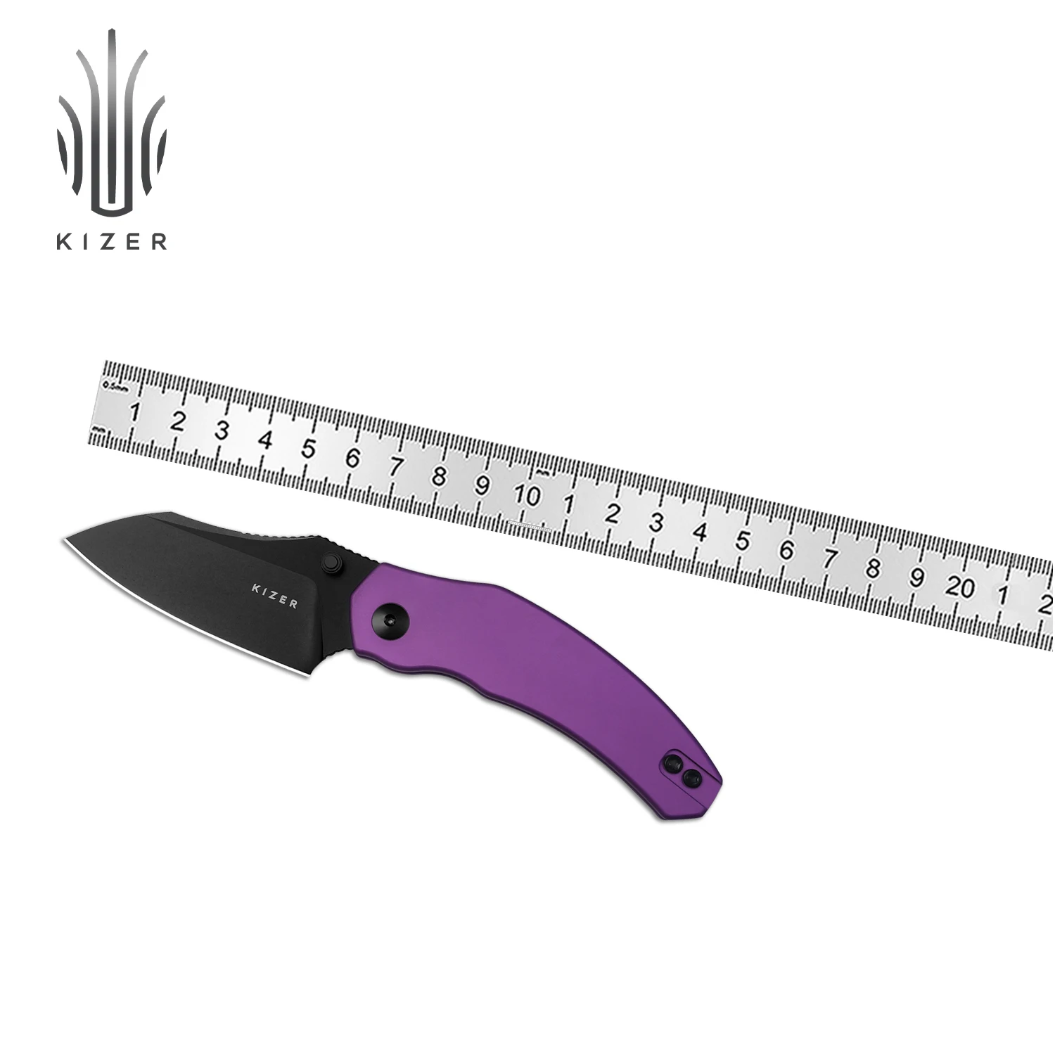 

Kizer EDC Pocket Knife Mini Bulldog V3672SA1/SA2/SA3 Nitro-V Blade With Aluminum/Micarta/Richlite Handle Outdoor Camping Knives