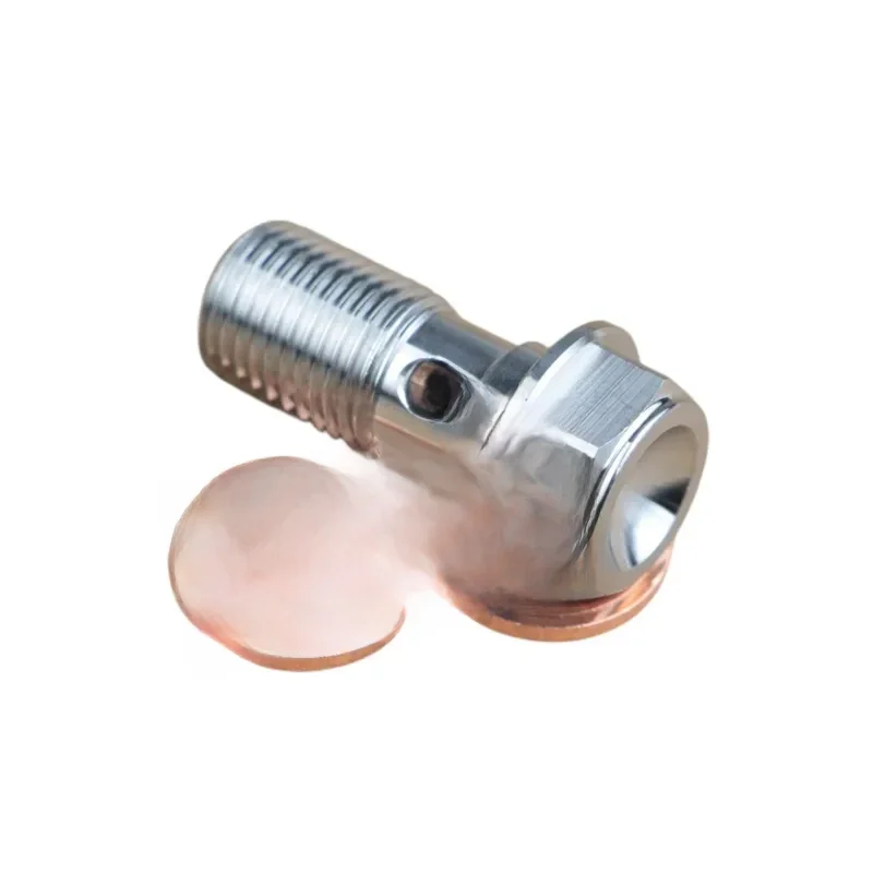 M10X1.0mm/1.25mm hamulec motocyklowy zacisk Banjo śruba odpowietrzająca 304 ze stali nierdzewnej dla Honda Yamaha Kawasaki Suzuki — zdjęcie 2
