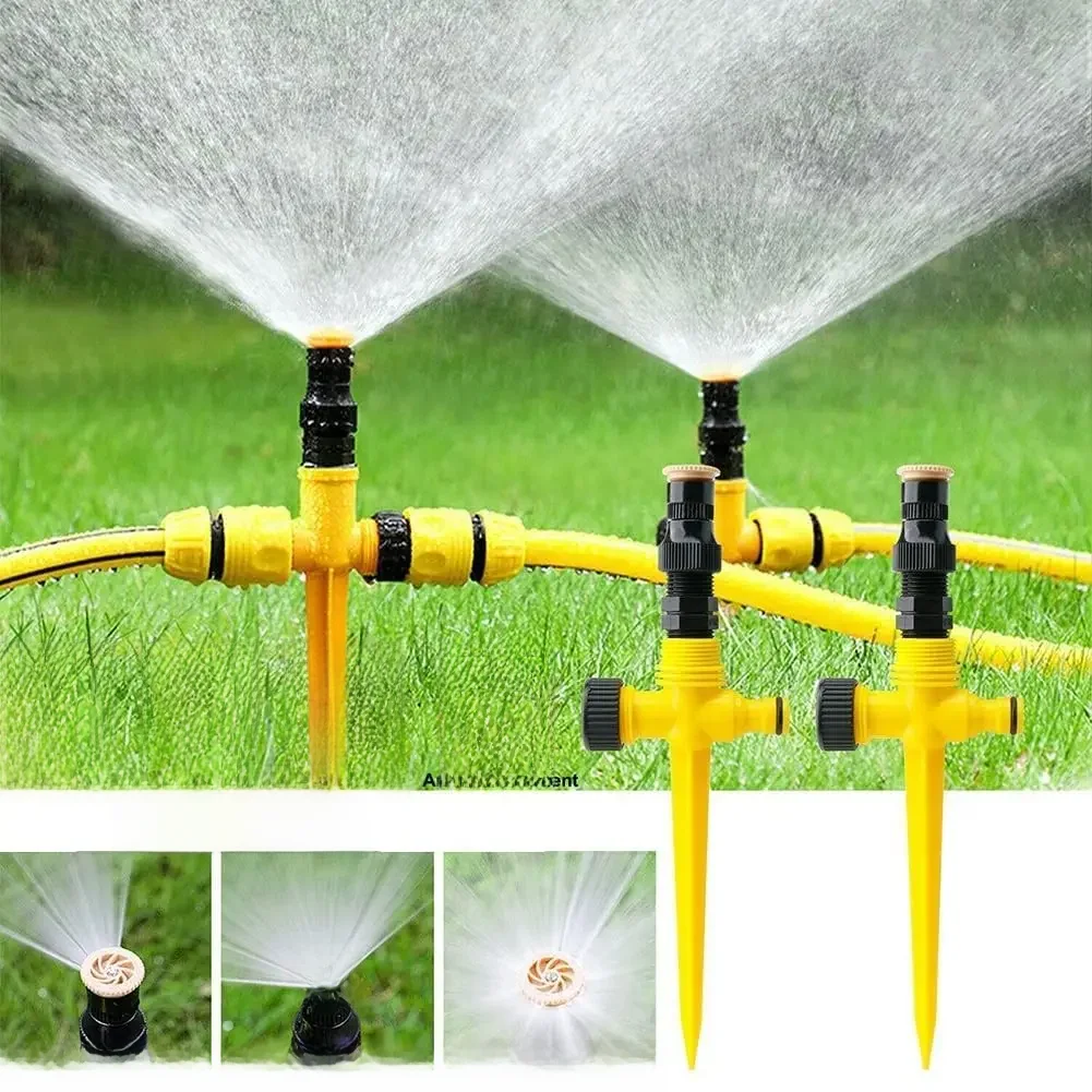 360 ° Arroseur de jardin automatique à rotation – Parfait pour les pelouses, les fermes et les serres!