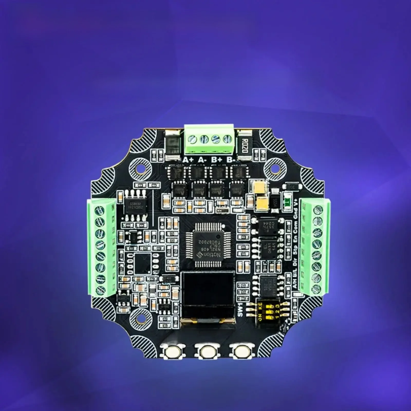 Makerbase MKS SERVO57D PCBA Sterownik silnika krokowego NEMA23 z zamkniętą pętlą sterowania, do drukarek 3D CNC, seria Gen_L, sterowanie FOC, cichy i wydajny. — zdjęcie produktu 7