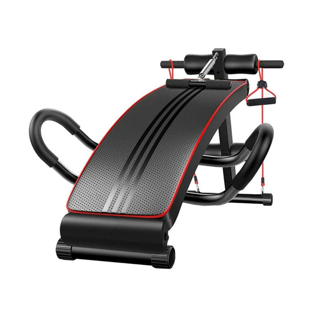 MULTIFUNCTIONAL ABDOMINAL BENCH WITH RESISTANCE BANDS, FREE SHIPPING FROM EUROPE