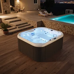 Victone 2 To 4 Person 25-Jet Outdoor Hot Tub With Intelligent Control and Water Purification for Familiy Spa