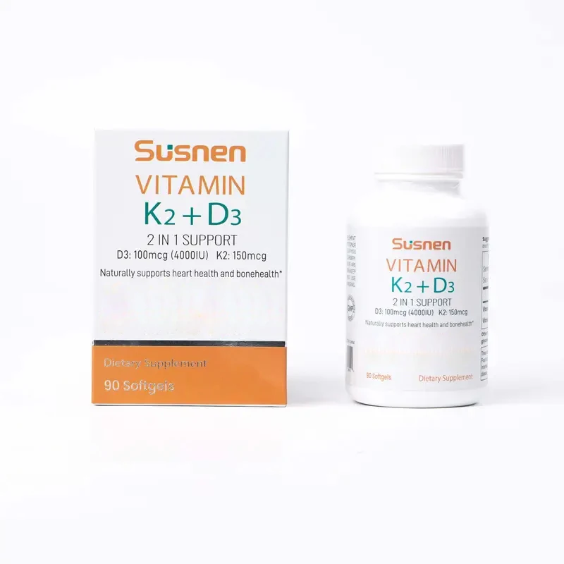 Susnen vitamin k2 d3 4000 iu bietet natürliche Unterstützung für die Gesundheit von Knochen und Herz und bietet 90 Kapseln für das tägliche Wohlbefinden