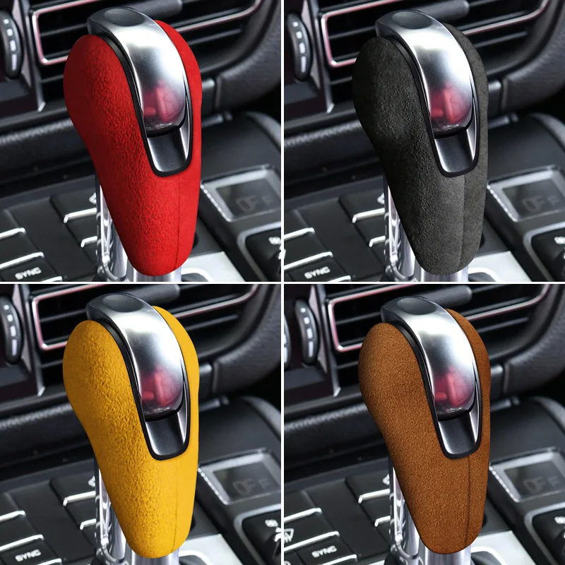 

Car Gear Shift Knob Cover Protective Shell Car Spare Parts Accessories for Porsche Macan Panamera Cayenne 718 911 2019 2015~2020