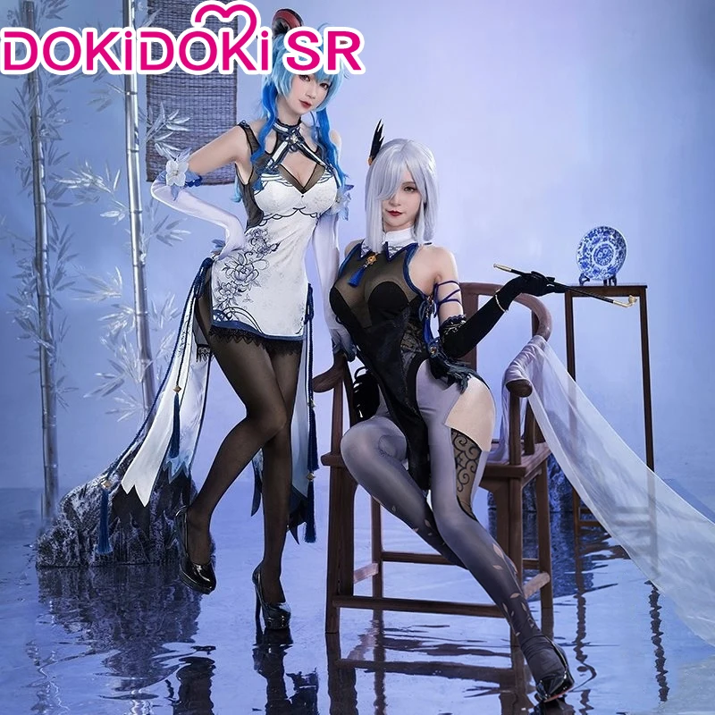 IN STOCK Ganyu / Shenhe Cheongsam Doujin Game Genshin Impact Cosplay Costume DokiDoki-SR Genshin Impact Ganyu Costume Sexy