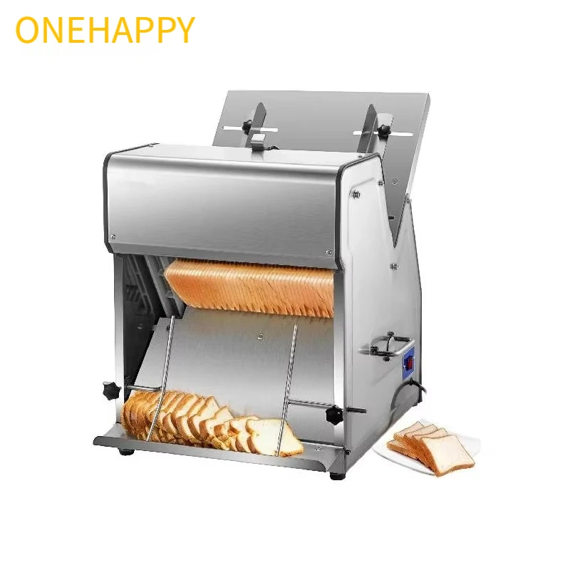 

ONEHAPPY Commercial Toast Bread Slicer, Electric Bread Slicer, Thickness 12mm, Toast Slicer for Slicing Bread Slices