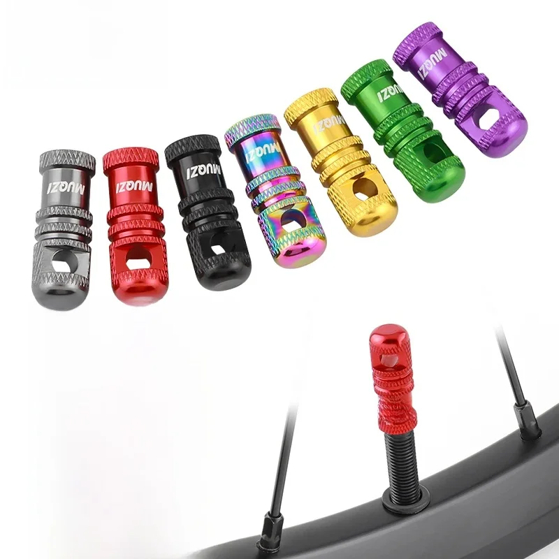 AliExpress MUQZI 2/4PCS Presta Valve Cap with Valve Core Removal Function Bike Tubeless Tire Valve Stem Cap MTB Accessories