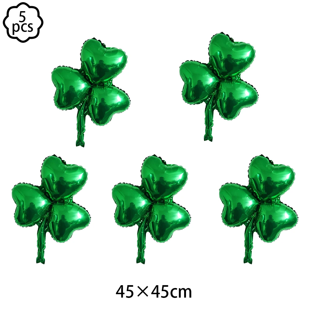 5pcs Ireland St Patrick's Day Balloon decoration St. Patrick's Day Green Shamrock Balloon St Patrick's Day party decoration - Image 4