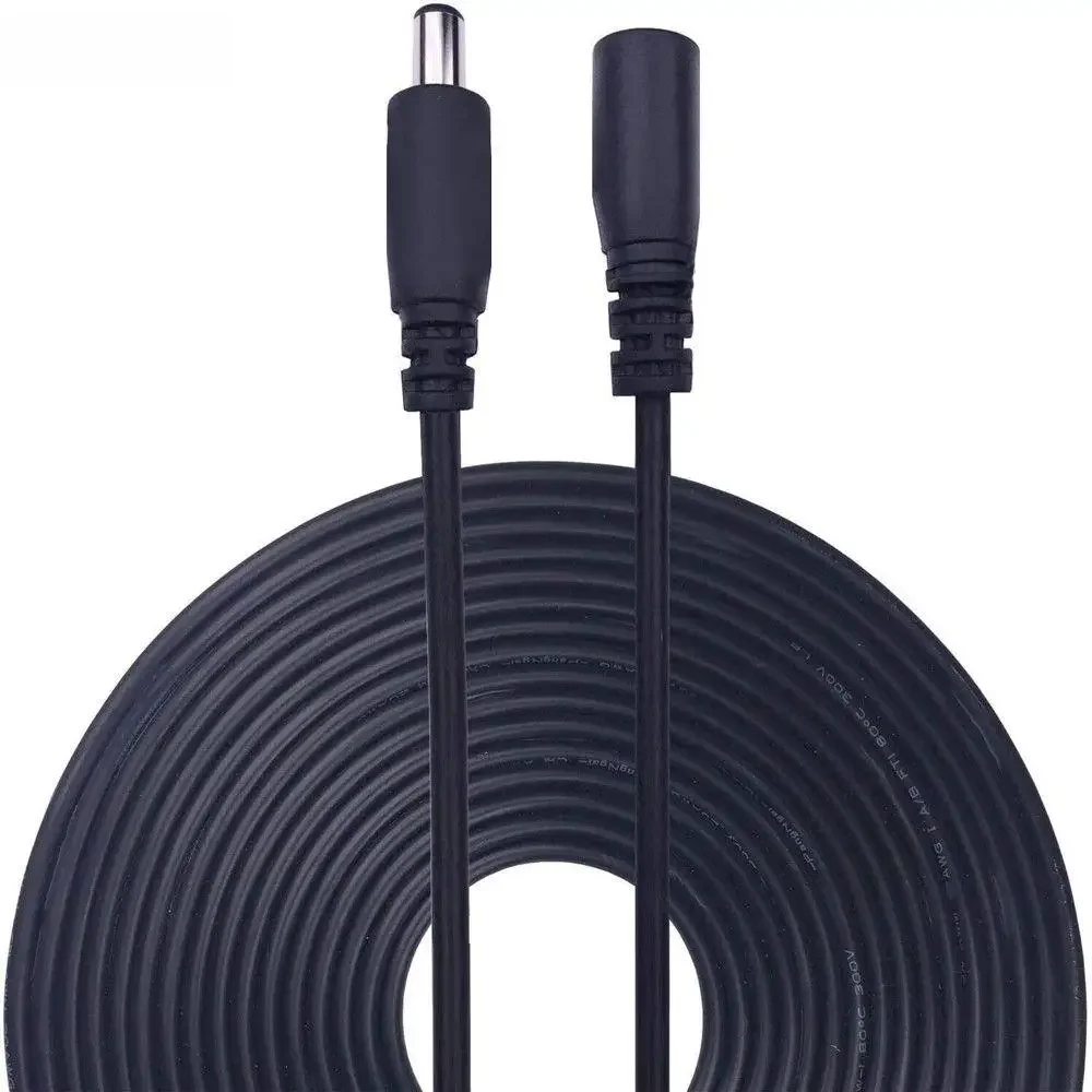 Przedłużacz zasilacza DC 12V 5,5 * 2,1 mm męski żeński przewód zasilający Przedłużacz przewodu 1M 2M 3M 5M 10M do routera kamery CCTV — zdjęcie produktu 7