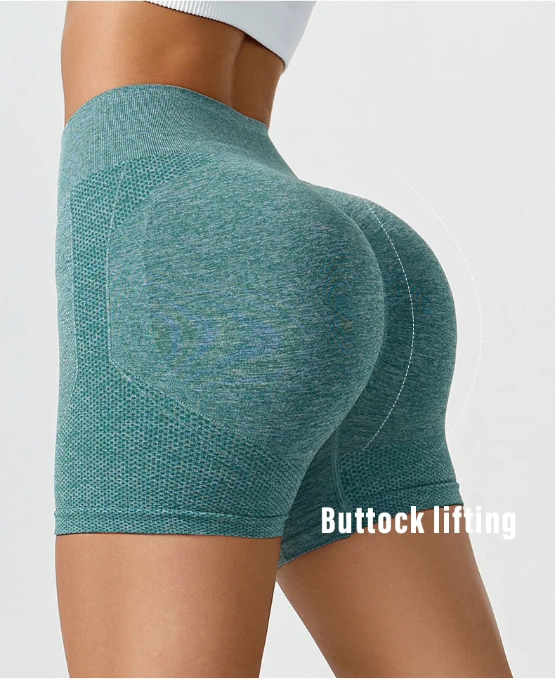 

PINGNIAO New Gym Summer fitness high-waist tight yoga pants buttocks and abdominal control sports shorts running shorts