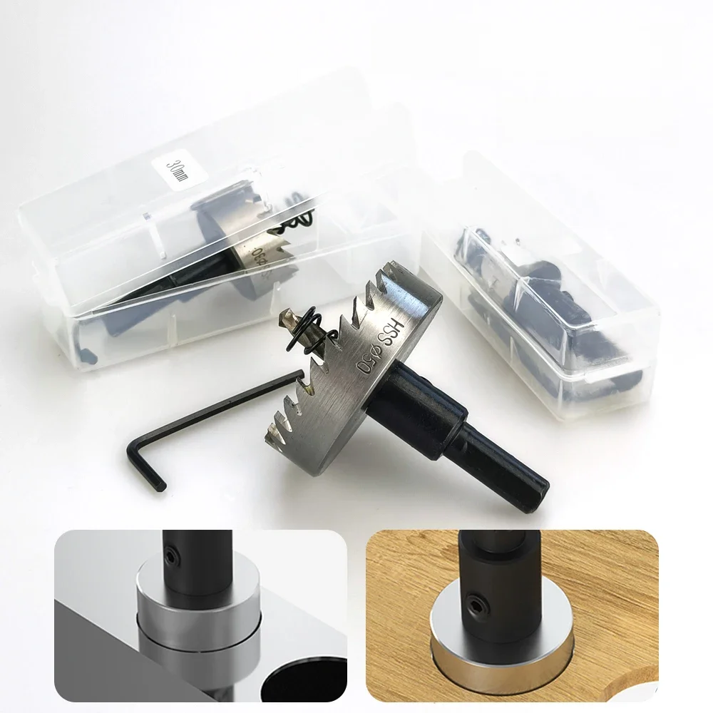 Scie cloche HSS 16-100mm Cobalt acier rapide M35 ensemble d'outils en acier inoxydable pour le perçage du métal en acier inoxydable travail des métaux