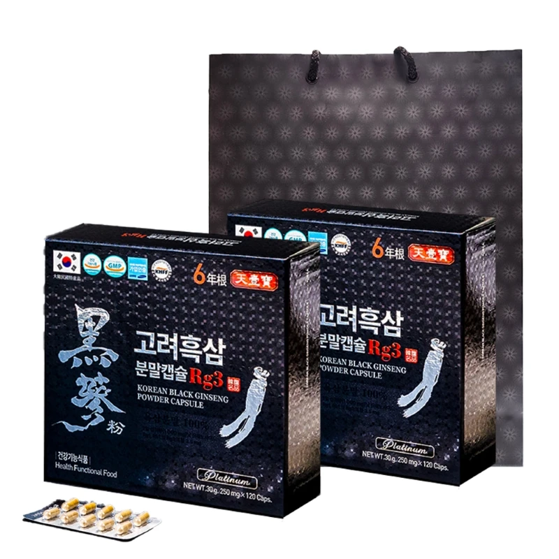 Consideration black ginseng powder 250mg * 120 capsules 2 pieces + shopping bag