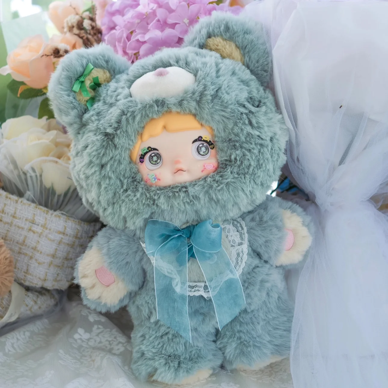 

Nommie 400% Good Night Bear V1 Series Plus Blind Box Mystery Box Surprise Dolls Girls Gift Cute Action Figure Toys