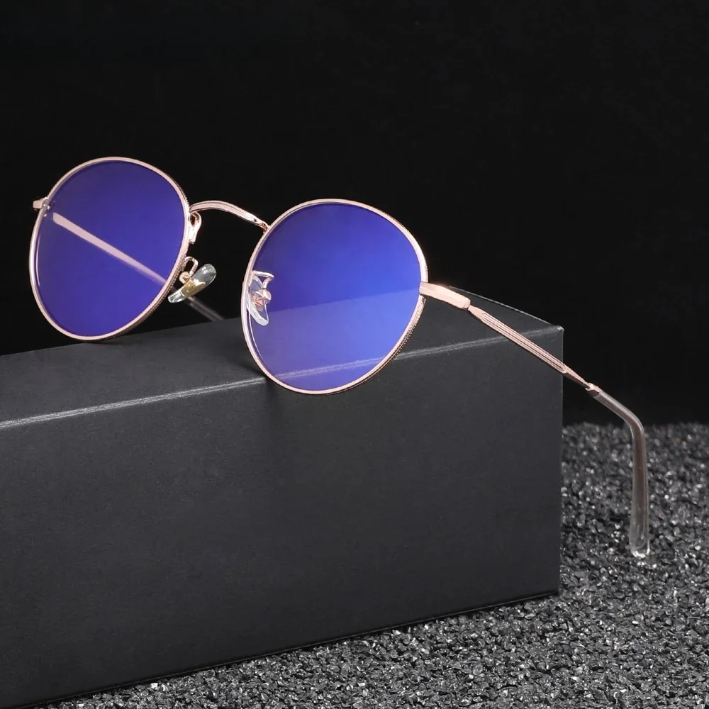 KINGSEVEN-Lunettes à verres ronds transparents pour hommes et femmes, lunettes à monture fine, anti-lumière bleue, blocage des rayons bleus, lunettes de jeu d'ordinateur
