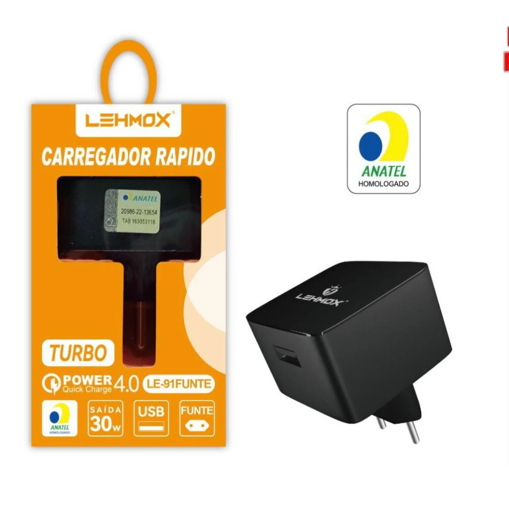 Fonte-Carregamento Rápido Turbo Power 4.0, 30W