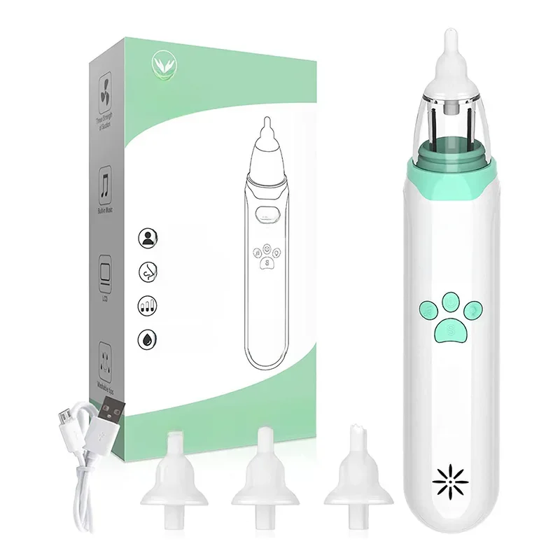 Dr.isla limpador de nariz para bebês, sucção ajustável de silicone, aspirador nasal elétrico para
