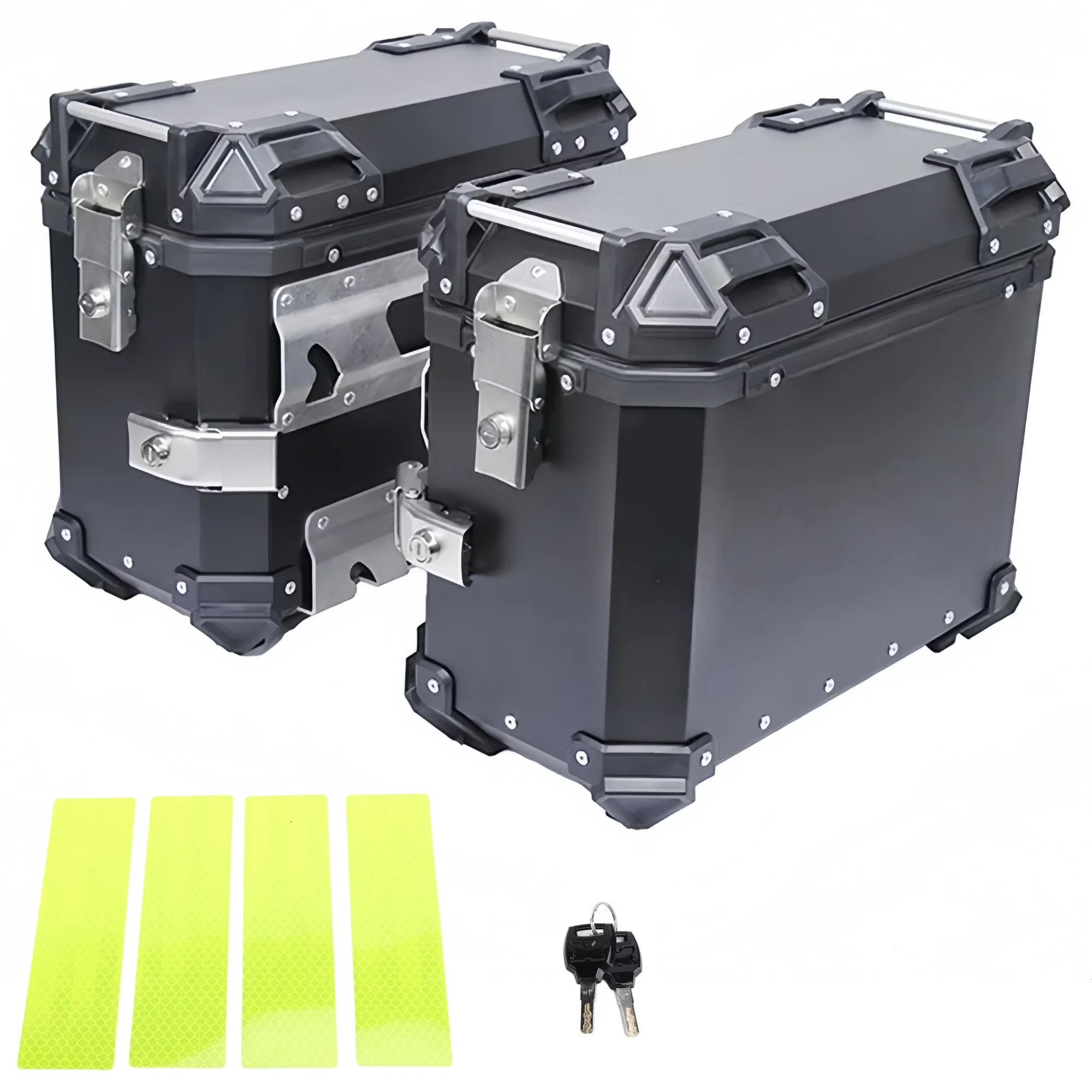 38L Motorrad-Seitenbox, Schnellverschluss, Aluminium, Moto-Gepäckkoffer, Satteltaschen, Werkzeugkasten, passend für SW-MOTECH-Halterung, nicht passend für Original-Rack – Detail 2