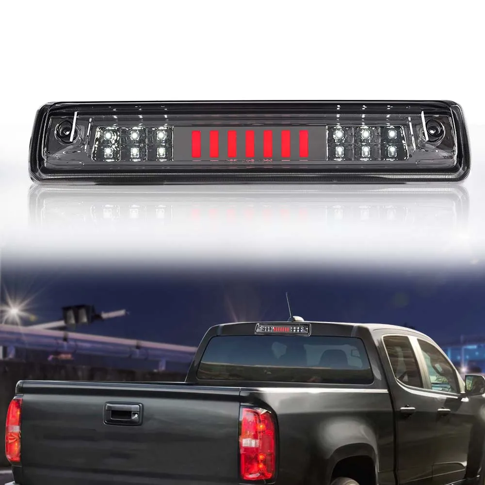 

Led Third Brake Light Cargo Lamp Chrome/Smoked Fit for 15-18 Colorado/Gmc Canyon Waterproof Snowproof Dustproof Car Accessories