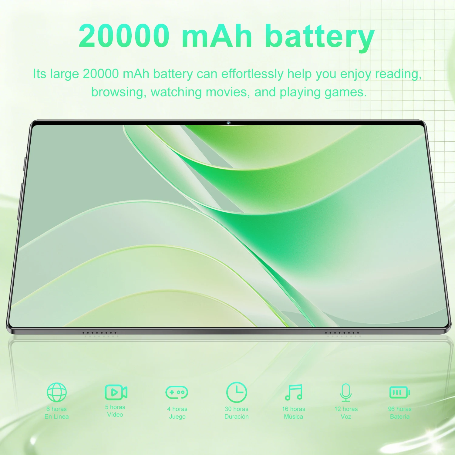 2026 Original Tablet Android13 10.36 Inch HD 16GB+1TB 20000mAh 14 core 5G Dual SIM Bluetooth WiFi GPS Tables