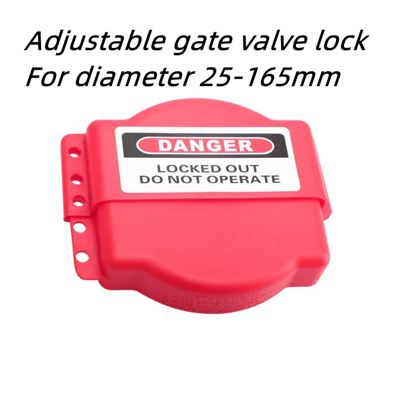 Adjustable Gate Valve Lock Diameter 25-165mm Cylinder Tank Lockout ABS Gas Storag Safety Saves Water Pneumatic Valve