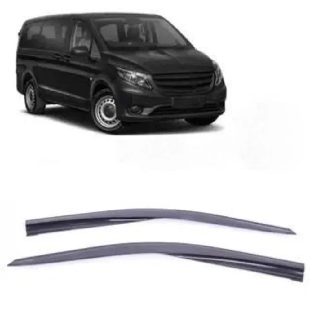 Car window accessories for Mercedes VITO 2004-2020 Sport Style window deflector rain cover visor awnings Exterior Accessory