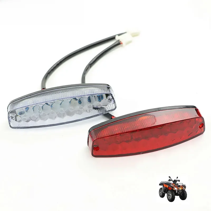 AliExpress LINGQI Motorcycle Tail Brake Light LED Rear Taillights for Pit Dirt Bike Cafe Racer Indicator Lamp