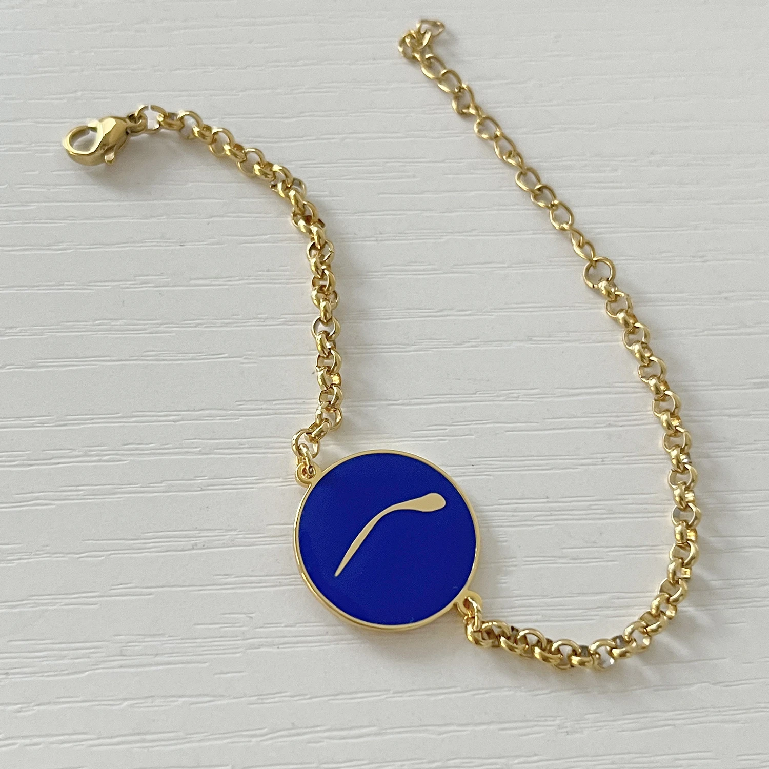 Custom Arabic Enamel Initial Alphabet Round Bracelet Personalized Alphabet Bracelet Arabic Bracelet Jewelry for Mom Girlfriend