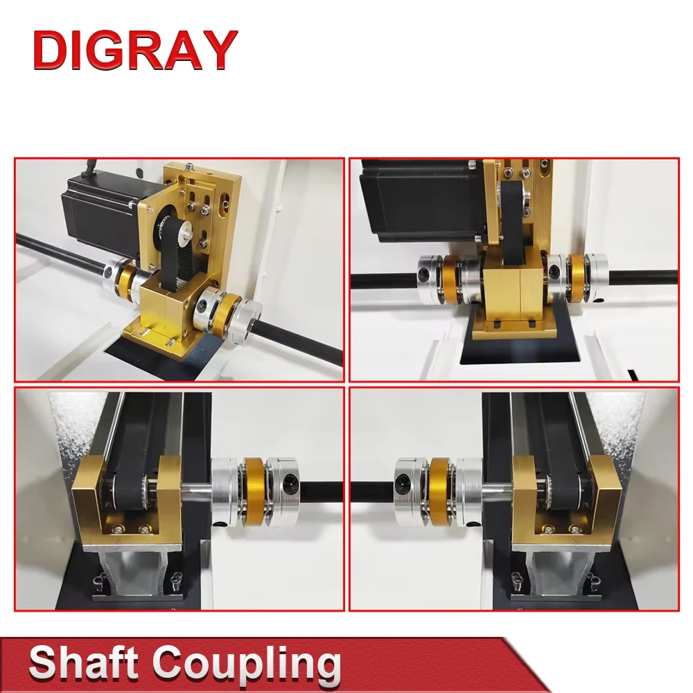 DIGRAY Double Diaphragm Shaft Coupling Disc Electric Coupler Bore 12x12mm D42 L49mm For Screw Rod Stepper Servo Motor Encoder