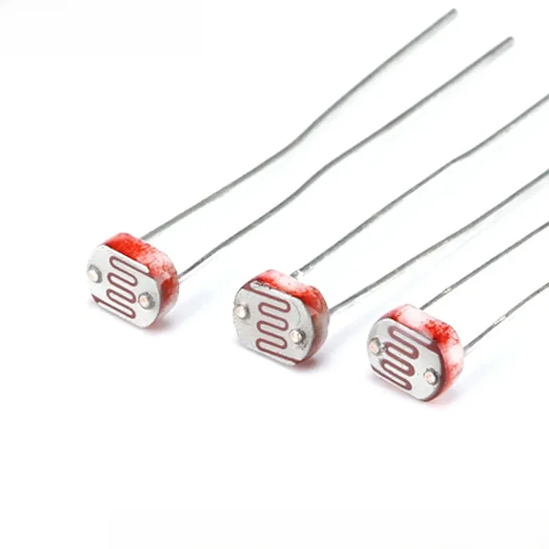 100 sztuk/20 sztuk 5516 rezystor wrażliwy na światło 5mm fotorezystor fotoelektryczny element przełączający detektor zdjęcia niezaależny LDR GL5516 — zdjęcie 2