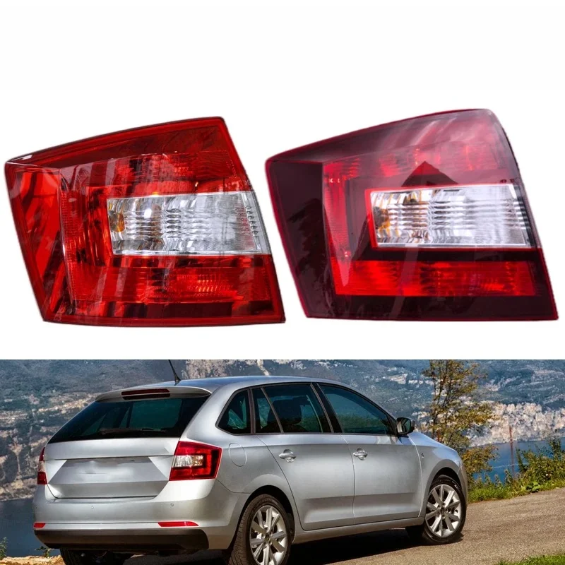 Dla Skoda Spaceback 2014-2019 Osłona tylnego światła samochodu Tylne światło hamowania Tylne światło ostrzegawcze Sygnał stopu Bez żarówki Akcesoria samochodowe — zdjęcie 2
