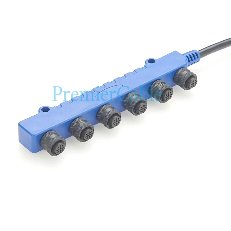 NMEA 2000 M12 5-Pin 6-Port Splitter IP67 Marine Micro-Change Multiport 6-Wege-Bootsnetzwerkkabel für CAN-Bus CANOpen – Detail 3