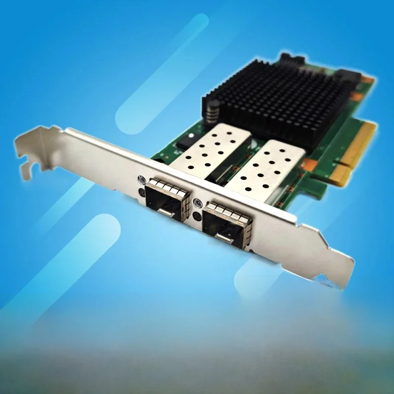 Voor Intel X520-DA2 E10G42BTDA SR2 82599ES Dual Optische Poort 10G Gigabit Glasvezel Netwerkkaart PCIE Zwart Groep Huinas - afbeelding 2