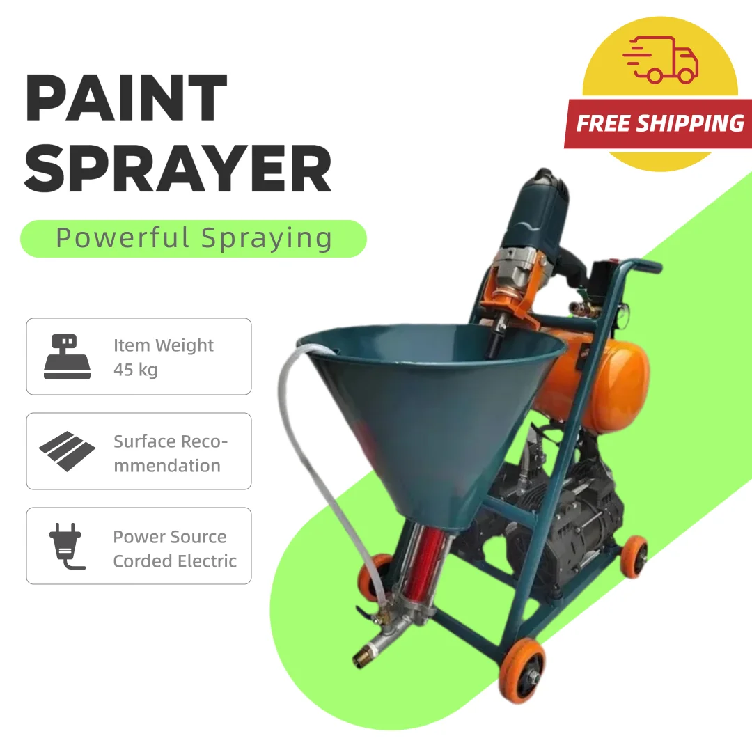 Multifunctional Electric Cement Slurry Putty Powder Waterproof and Fireproof Real Stone Paint Spraying Machine