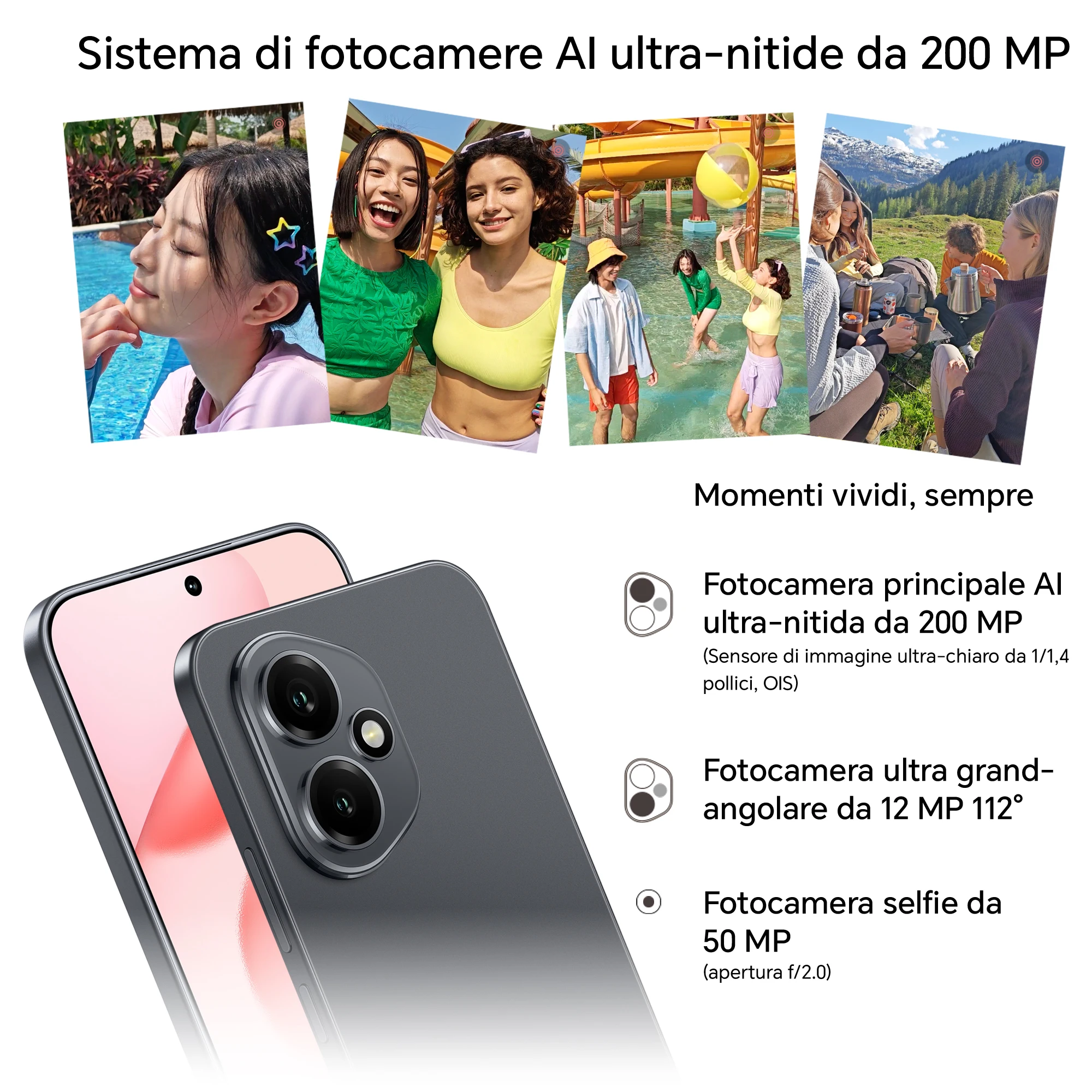HONOR 400 5G, Teléfono Inteligente con Doble SIM y NFC, Fotografía IA de 200MP, Pantalla AMOLED de 6.55 Pulgadas con Protección Ocular, Batería de 5300mAh, Snapdragon 7 Gen 3, Android 15 4