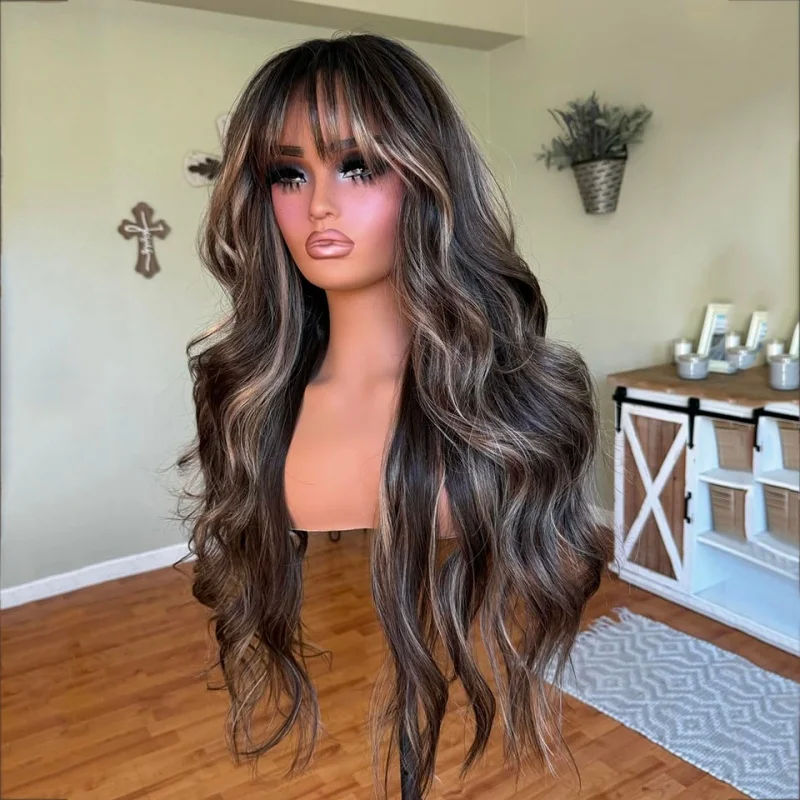 تسليط الضوء على أسود شقراء تسليط الضوء على الشعر البشري غلويليس 5x5 الحرير قاعدة إغلاق الباروكات مع الانفجارات قبل قطعها 360/13x6 الدانتيل الباروكات