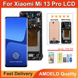 AMOLED For Xiaomi Mi 13 Pro LCD Display Touch Screen Digitizer Assembly Replacement For Xiaomi 13 Pro Screen With Frame